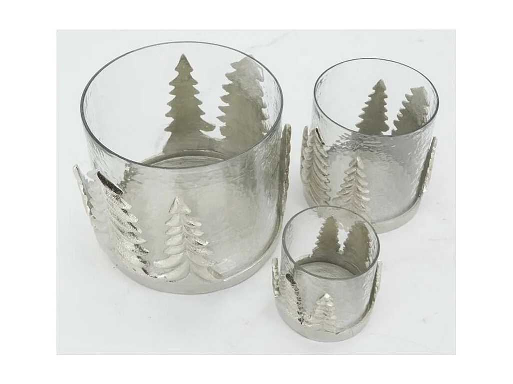 Photophore en aluminium  Petit Modèle