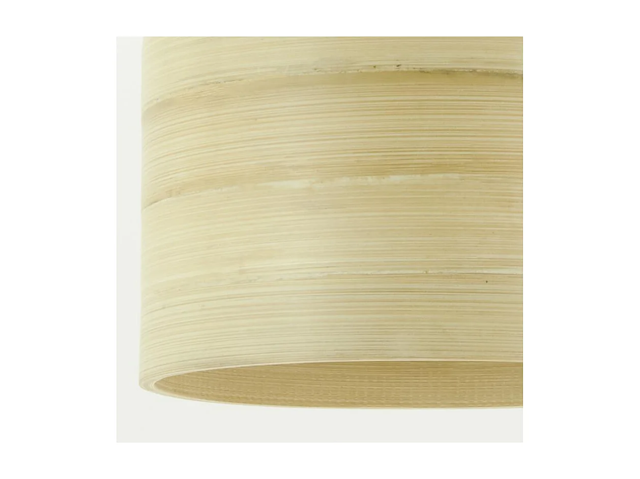 Abat-jour cloche pour suspension en bambou naturel