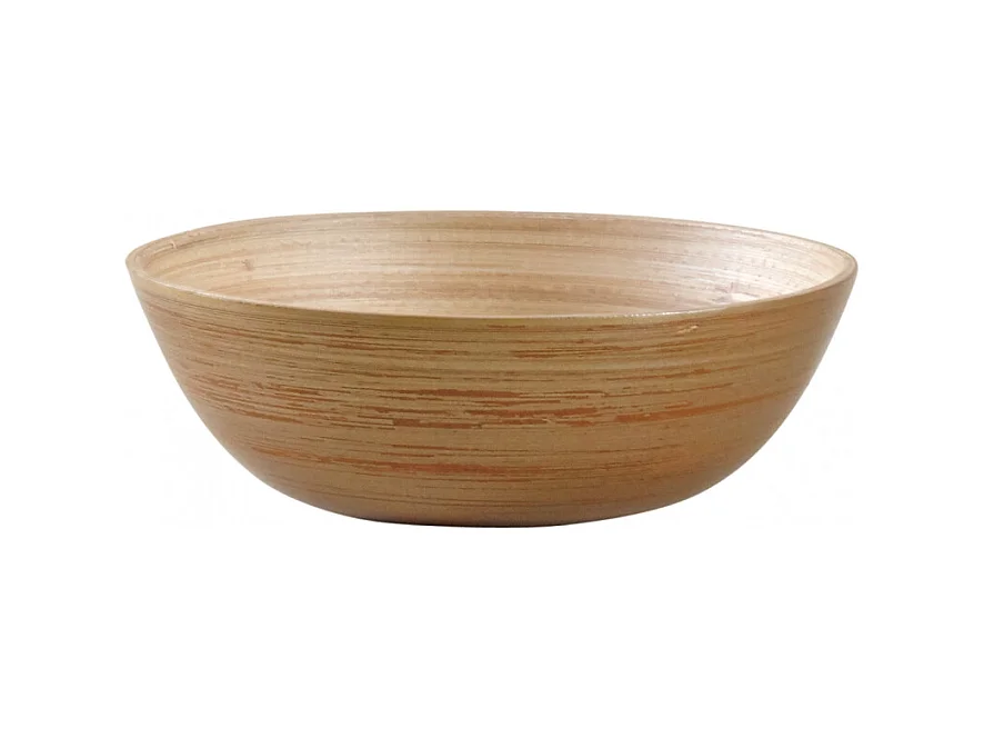 Corbeille en bambou laqué doré