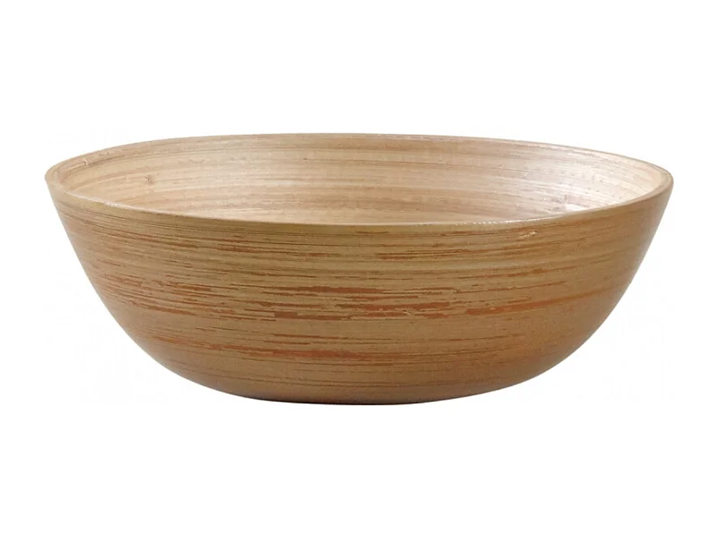 Corbeille en bambou laqué doré