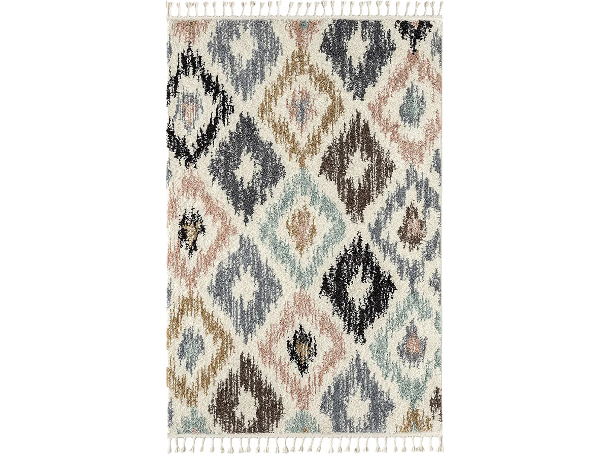 Tappeto per soggiorno e camera da letto tessuto motivo geometrico PASTEL A