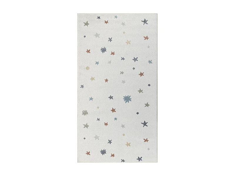 Tappeto Bambini Lavabile Stelle - Multicolore/Beige - 80x150cm - STELLA