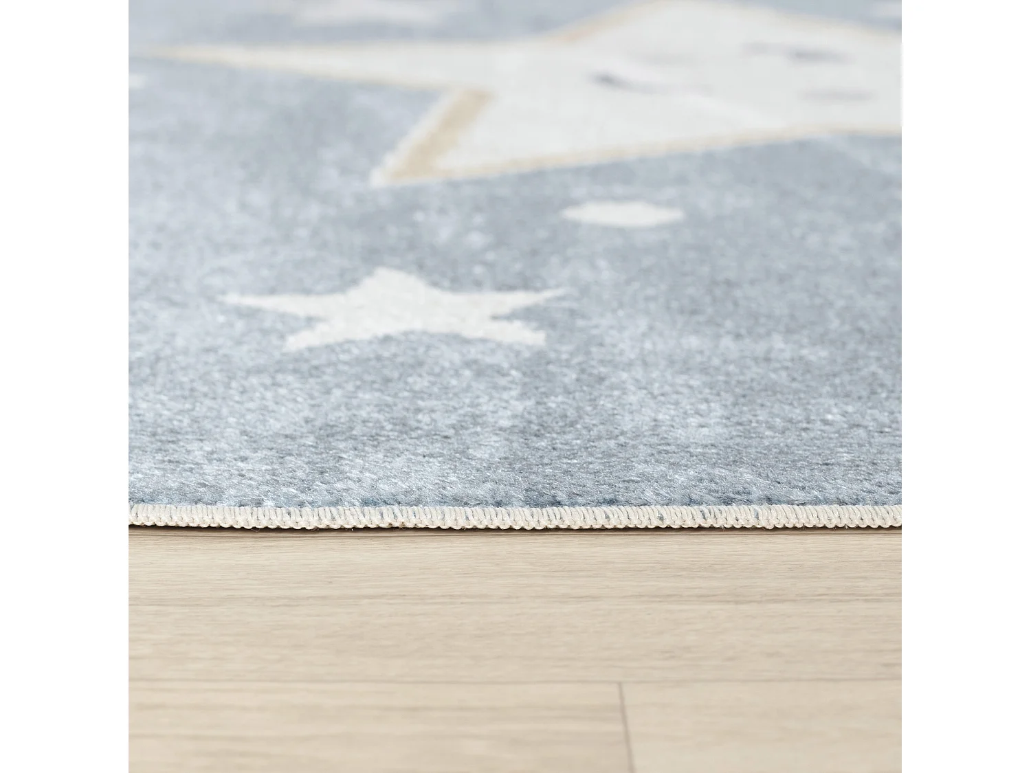 Tappeto Bambini Lavabile Stelle - Blu/Beige - 120x170cm - SUPERMAMA