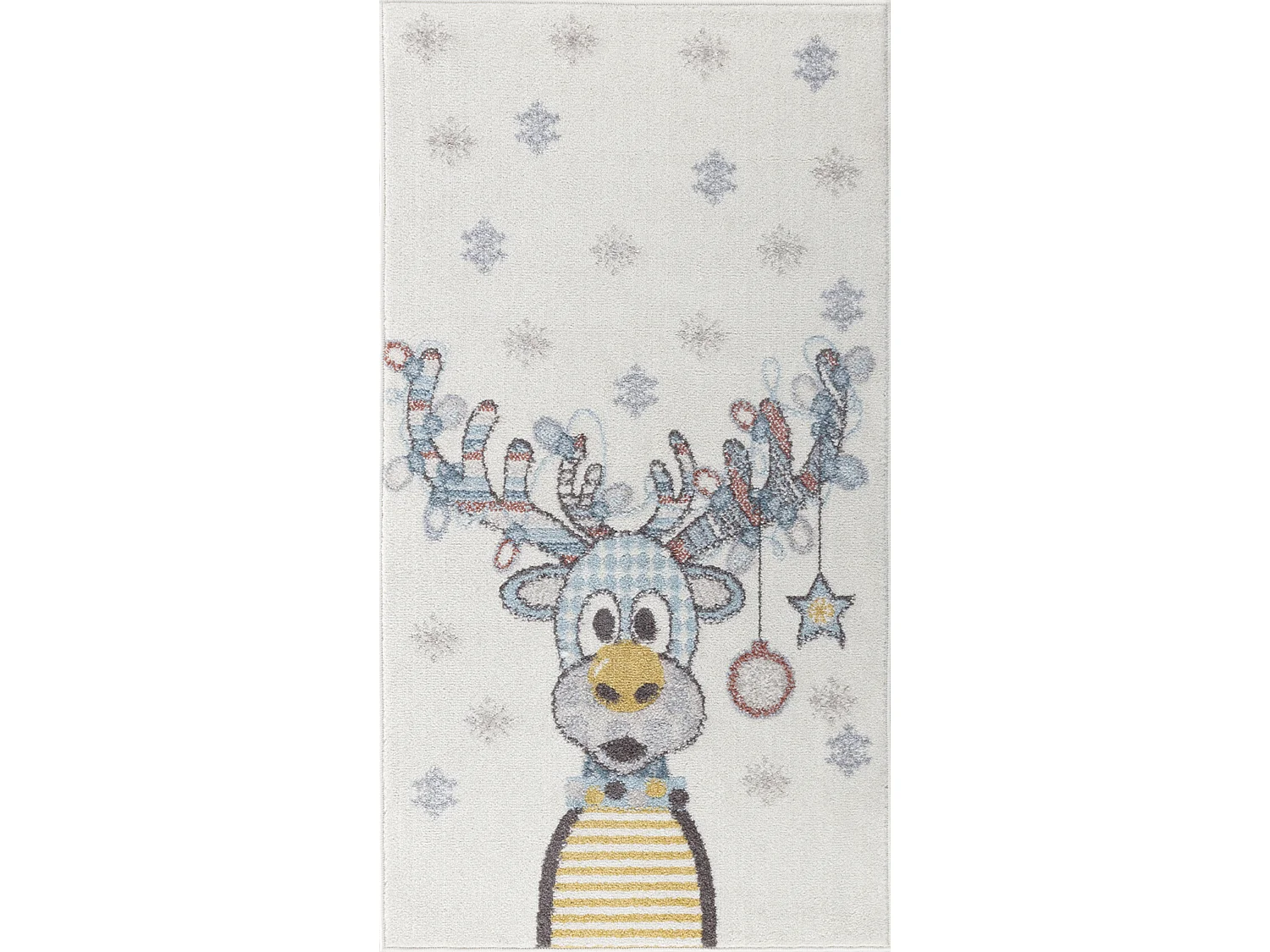 Kinderkamer Vloerkleed Kariboe - Meerkleurig/Blauw - 80x150cm - DINGO