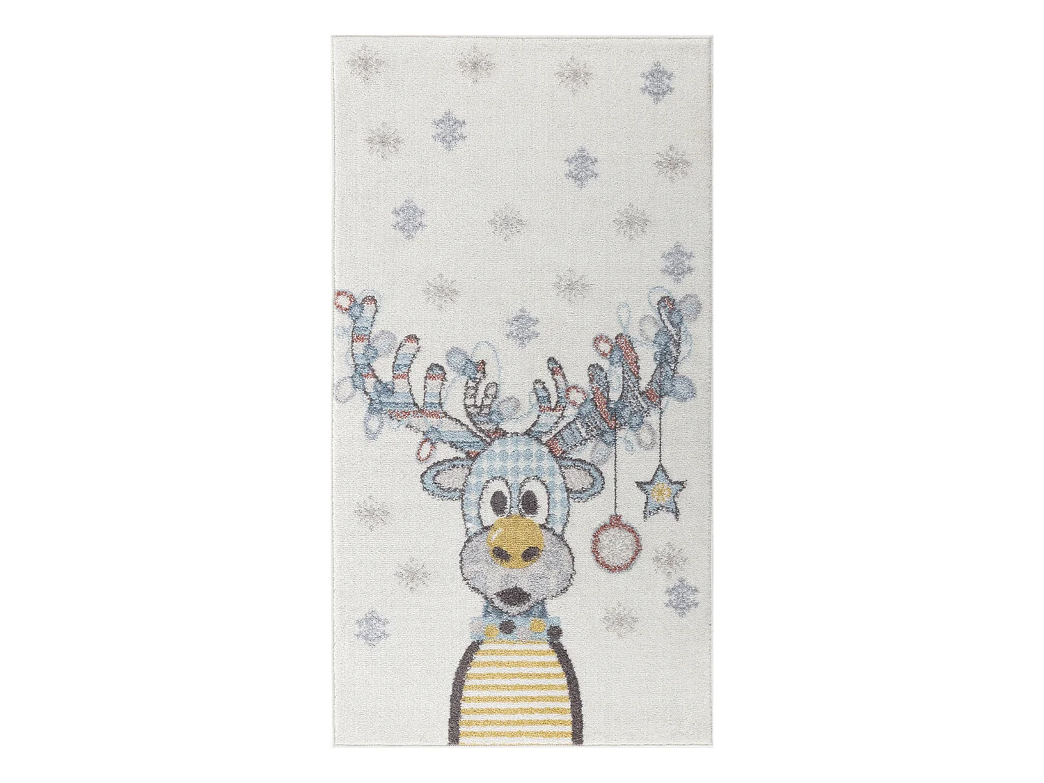 Tapis Enfant Caribou - Multicolore/Bleu - 80x150cm - DINGO