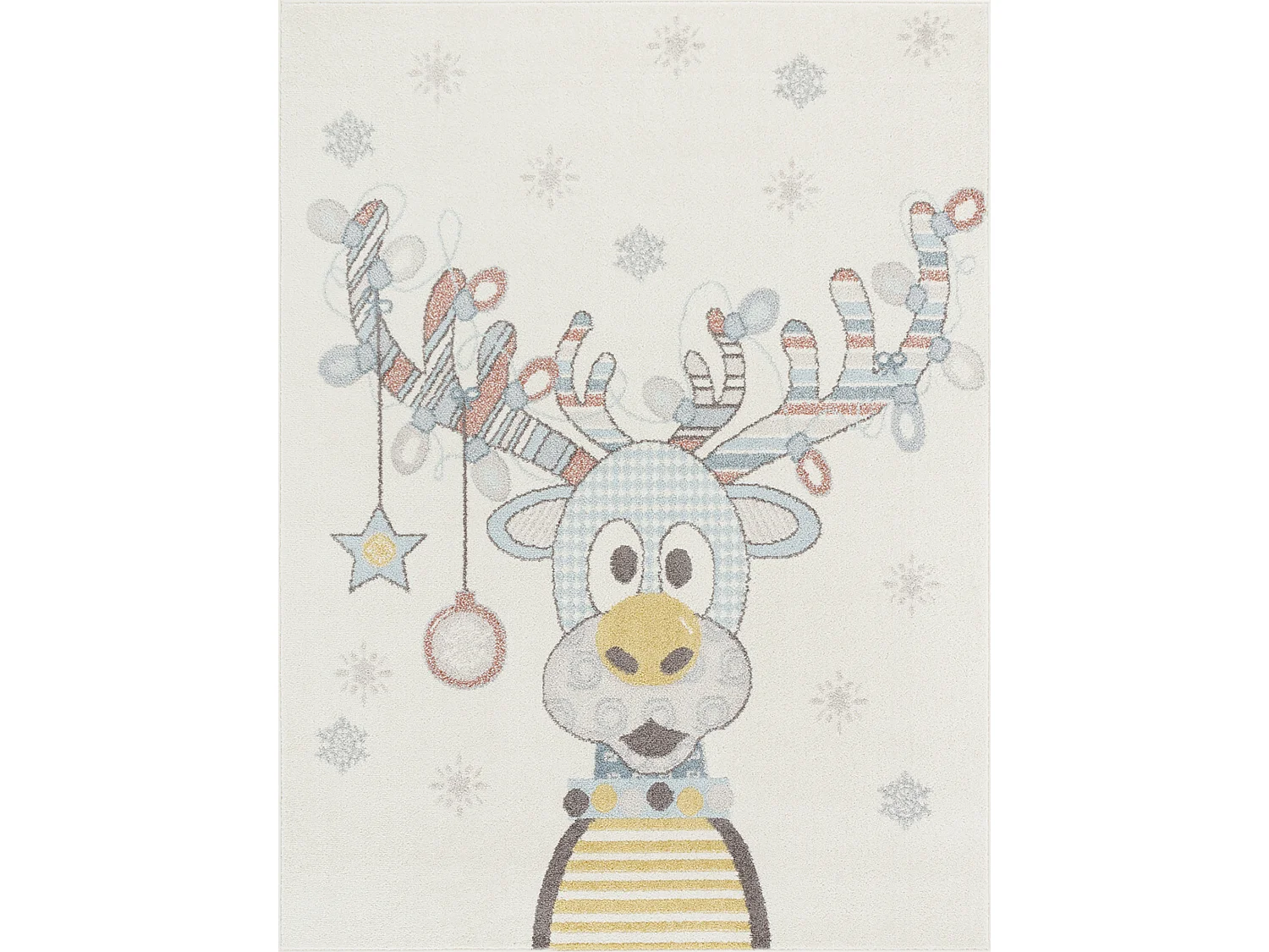 Tapis Enfant Caribou - Multicolore/Bleu - 120x170cm - DINGO