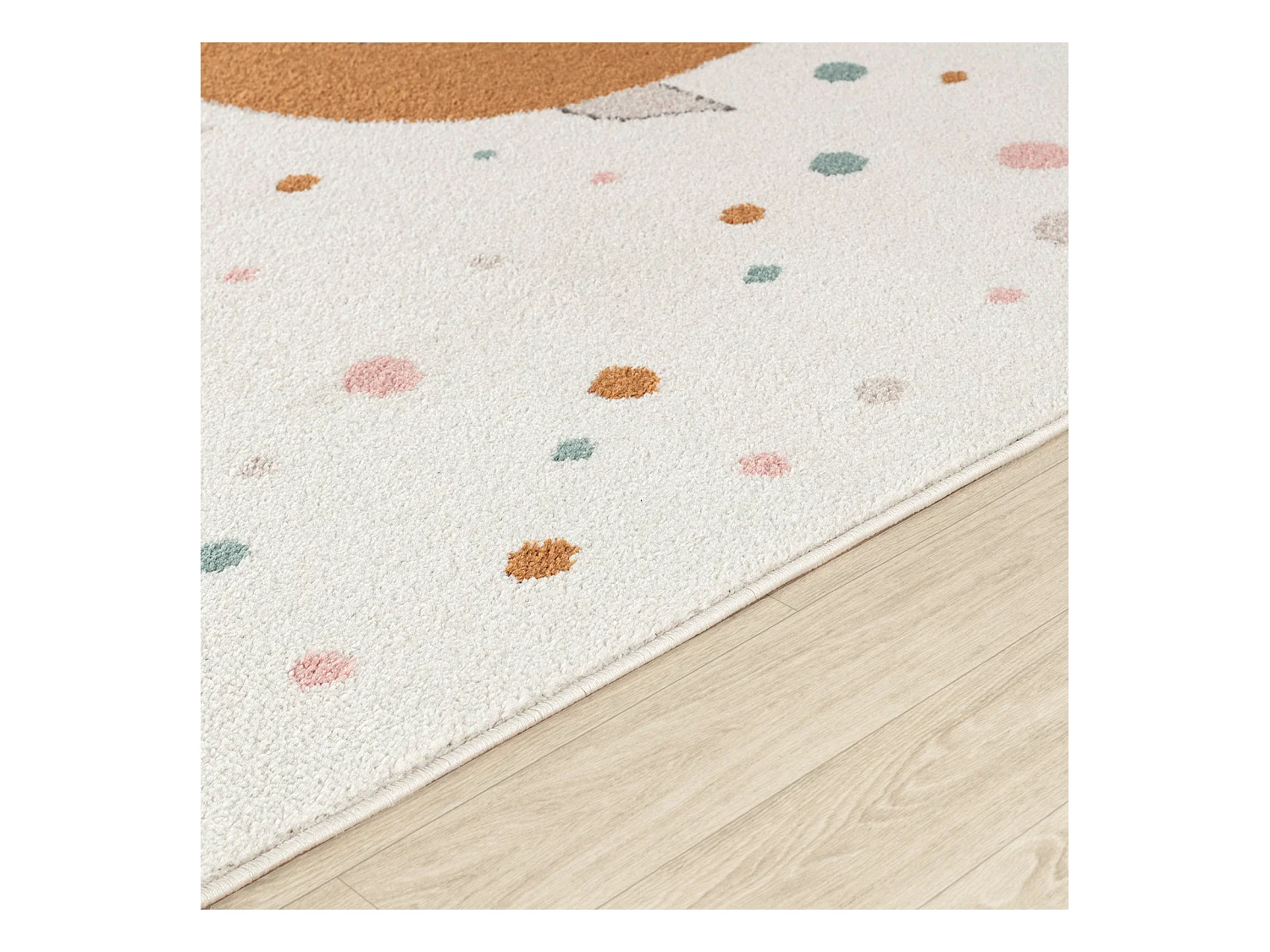Tapis Enfant Oiseaux - Jaune/Bleu/Marron - 160x213cm - PIOUPIOU