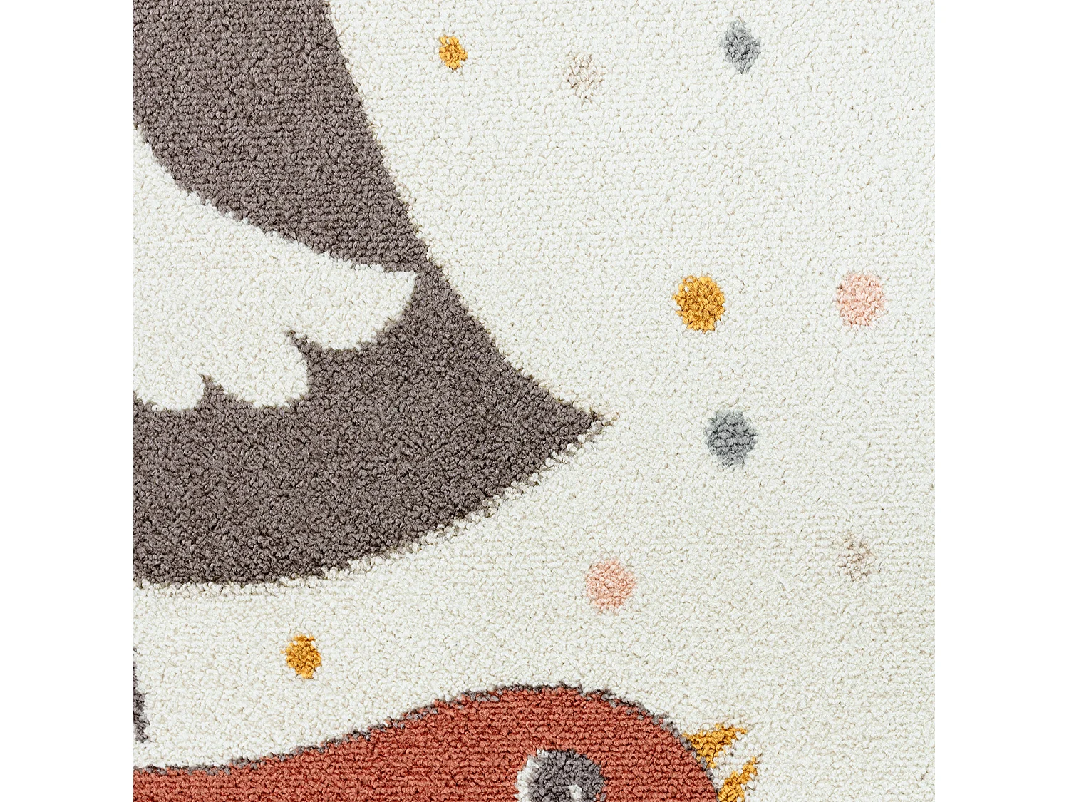 Tapis Enfant Oiseaux - Jaune/Bleu/Marron - 160x213cm - PIOUPIOU