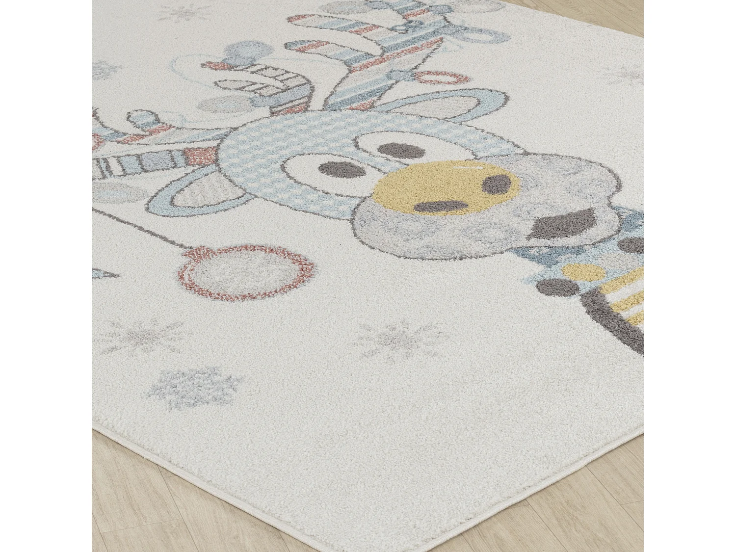 Tapis Enfant Caribou - Multicolore/Bleu - 160x213cm - DINGO
