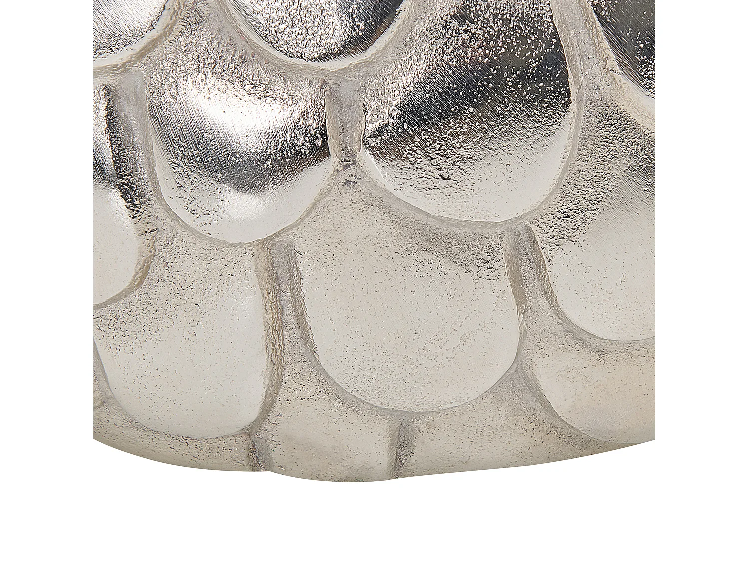 Jarrón para flores TIMGAD Metal 26 cm Plateado