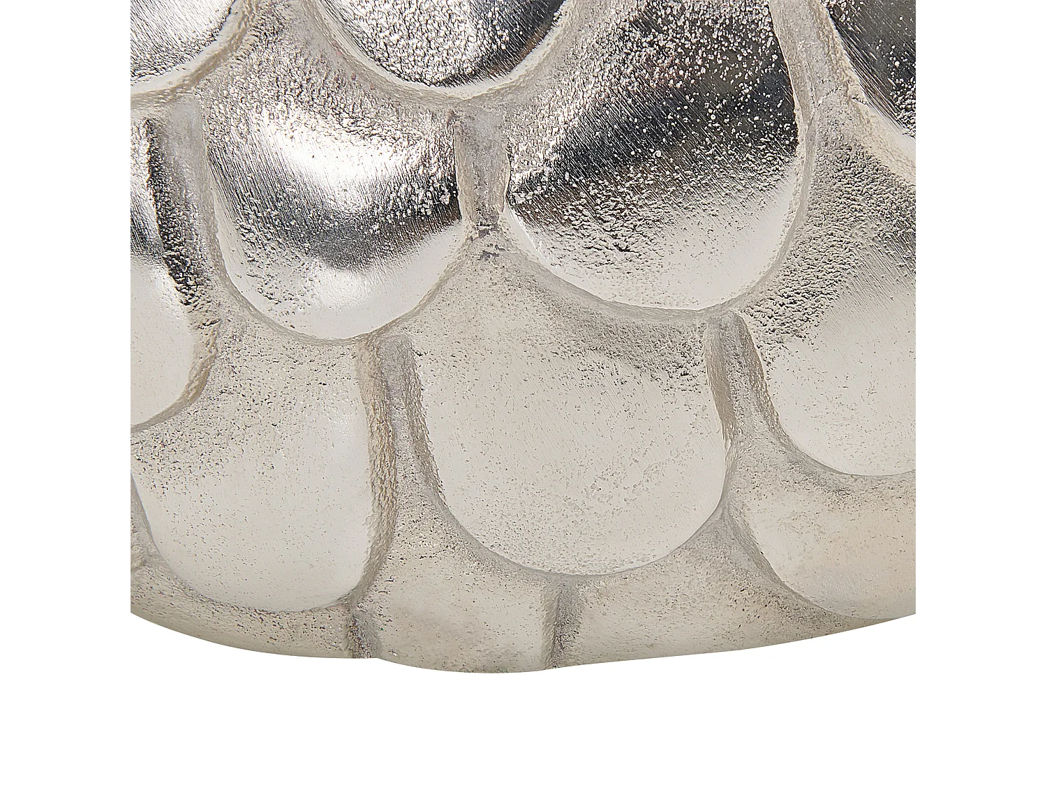 Vase à fleurs TIMGAD Métal 26 cm Argenté