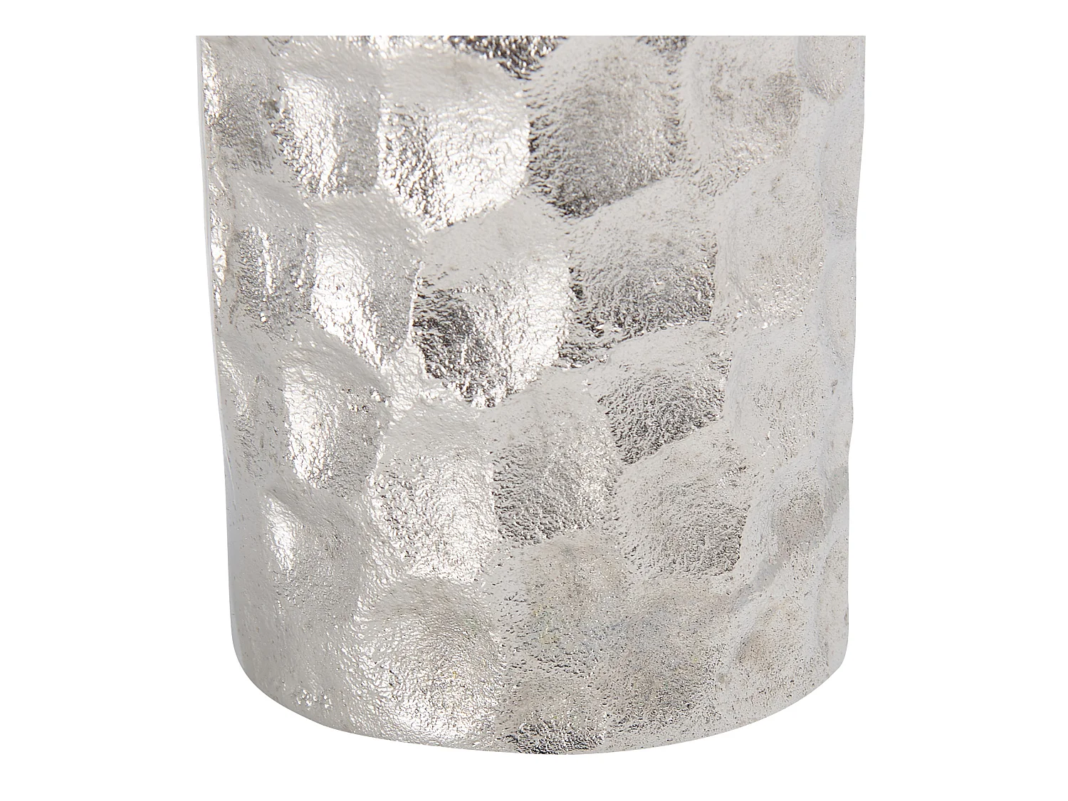 Vase à fleurs CALAKMUL Métal 32 cm Argenté