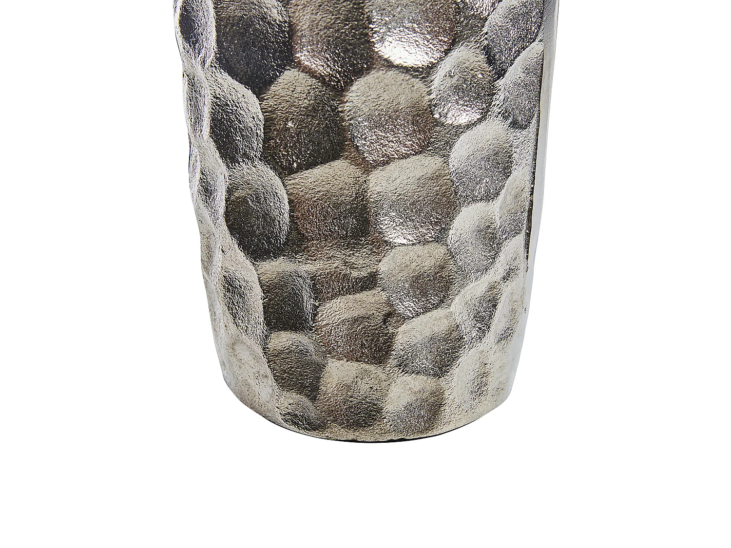 Vase à fleurs CALAKMUL Métal 32 cm Argenté