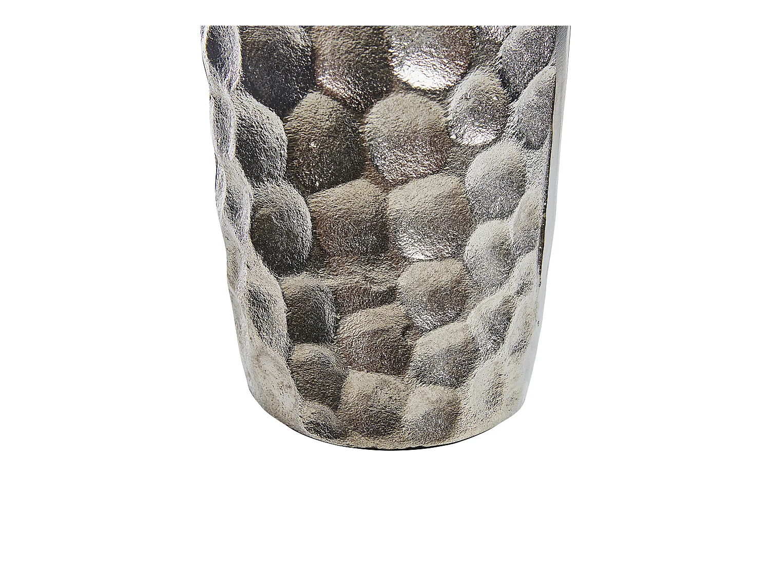 Vase à fleurs CALAKMUL Métal 32 cm Argenté