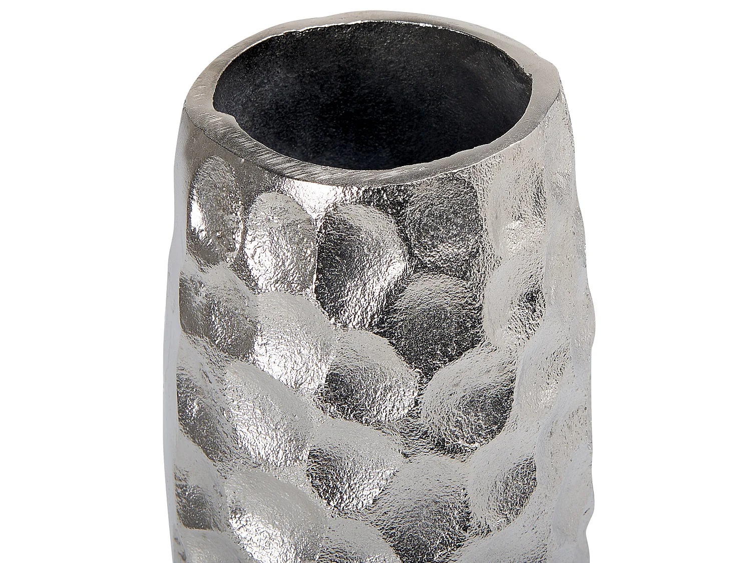 Vase à fleurs CALAKMUL Métal 32 cm Argenté