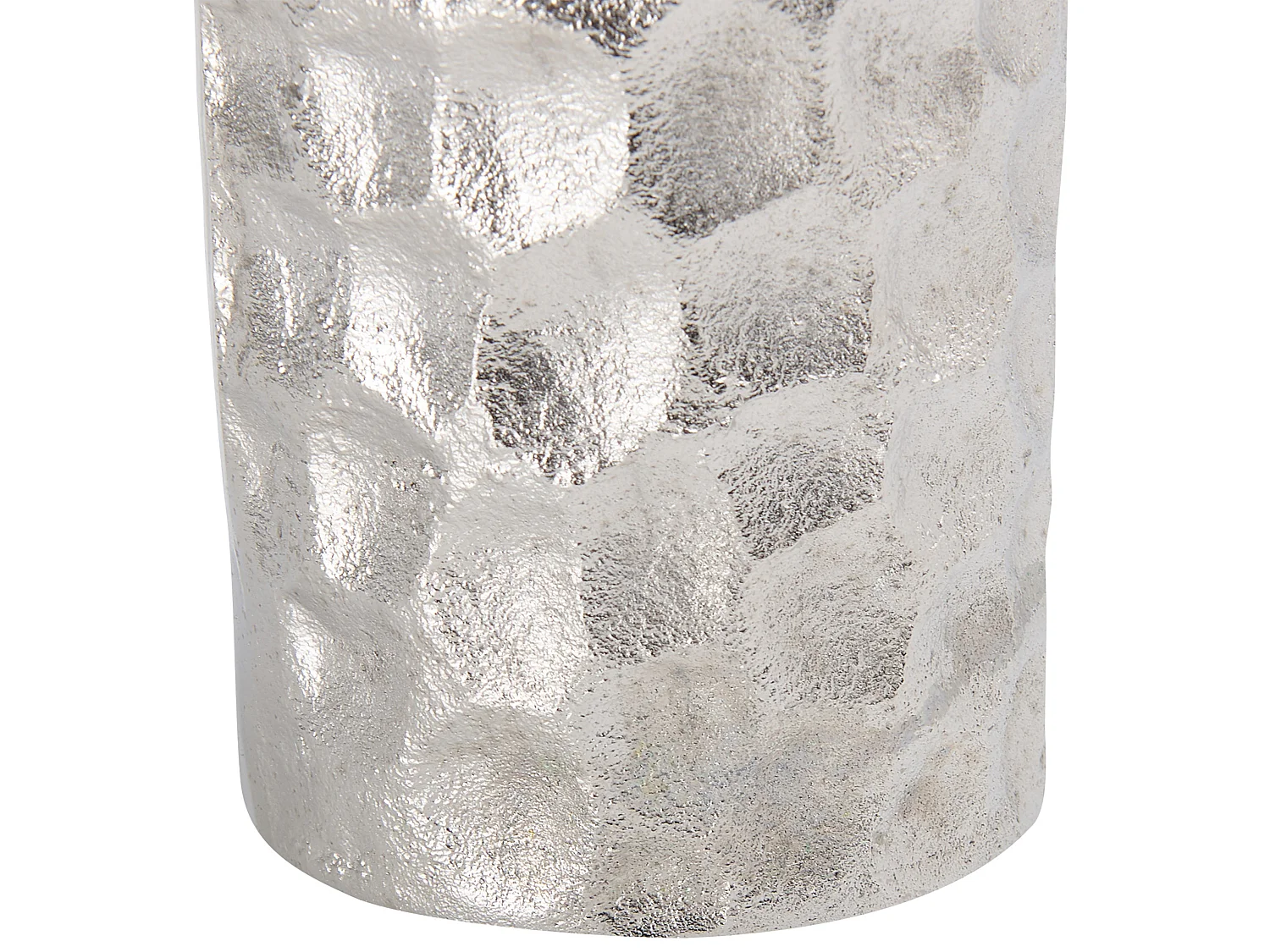 Vase à fleurs CALAKMUL Métal 32 cm Argenté