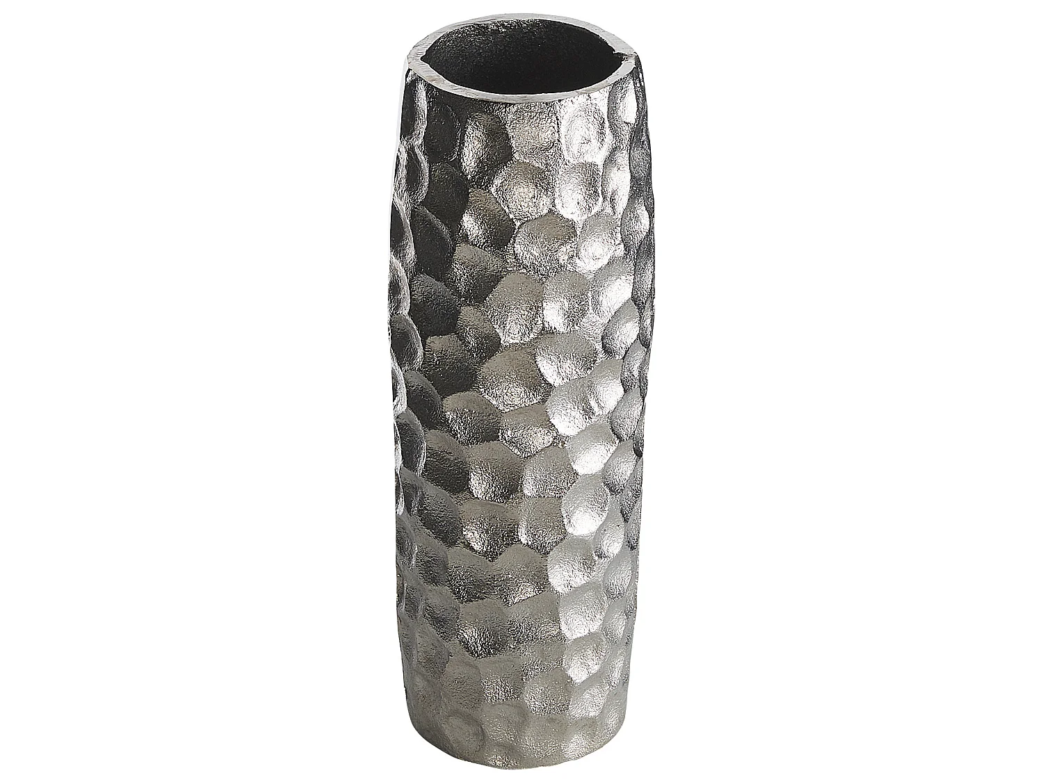 Vase à fleurs CALAKMUL Métal 32 cm Argenté