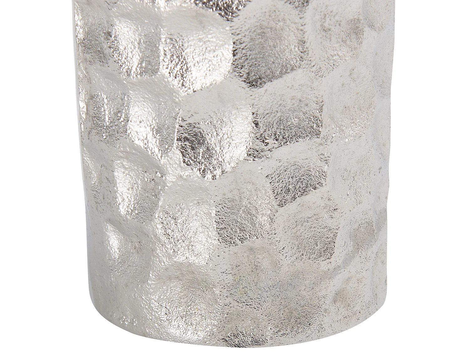 Vase à fleurs CALAKMUL Métal 32 cm Argenté