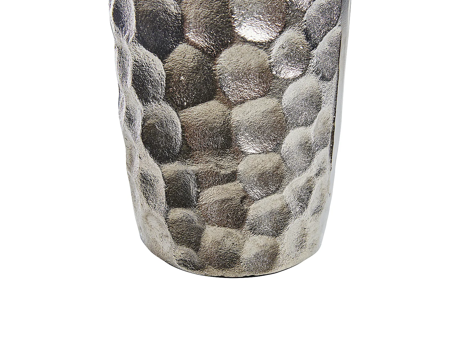 Vase à fleurs CALAKMUL Métal 32 cm Argenté