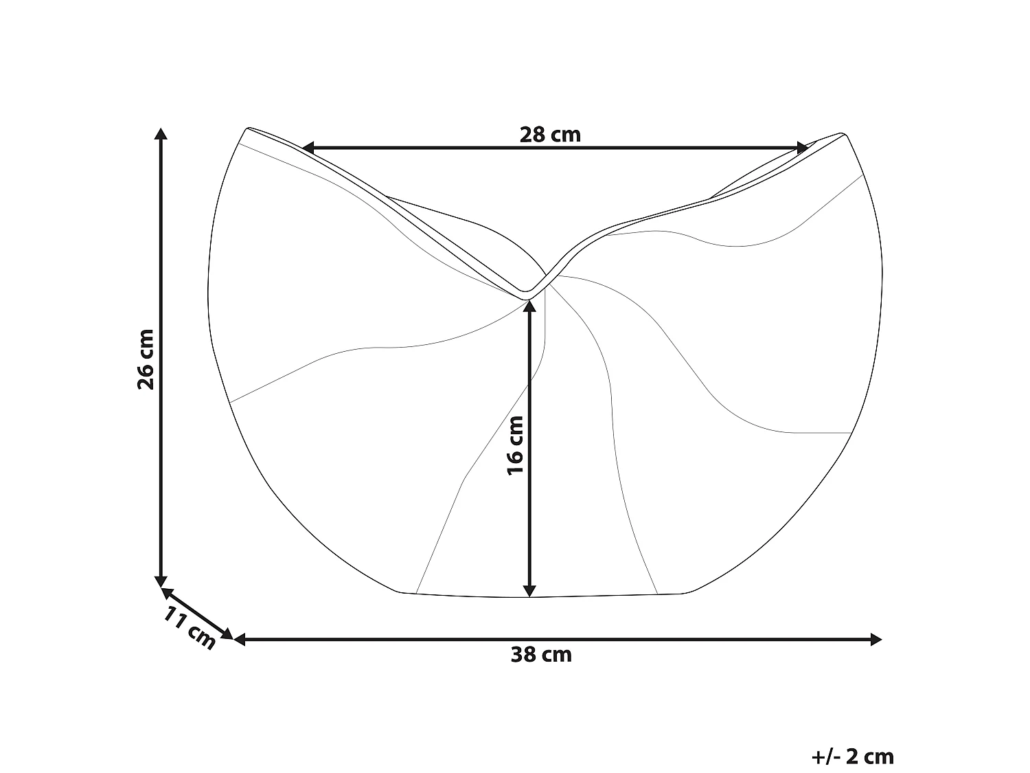Bloemenvaas HATTUSA Metaal 26 cm Goud