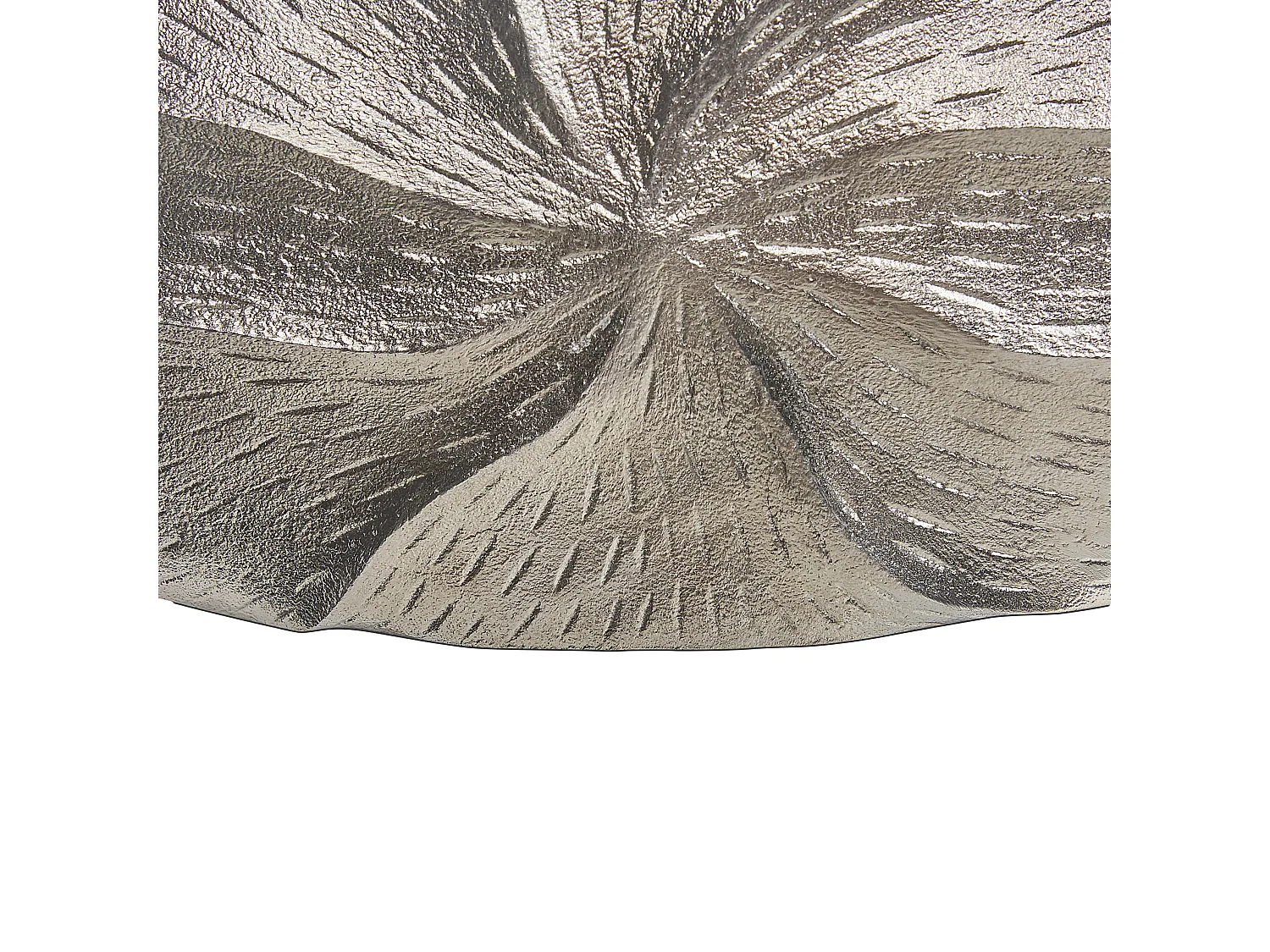 Blumenvase Aluminium silber 21 cm Handarbeit Dekoration edel Urgench