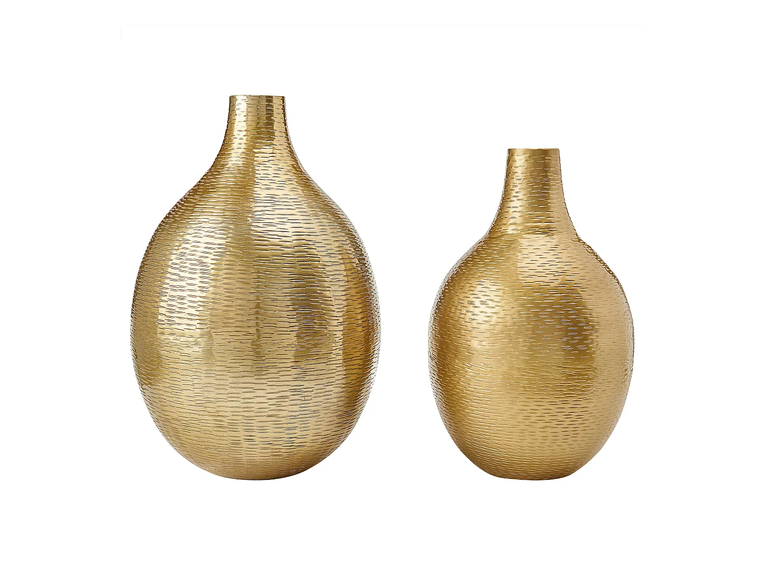 Vase à fleurs MOHENJO Métal 32/35 cm Doré