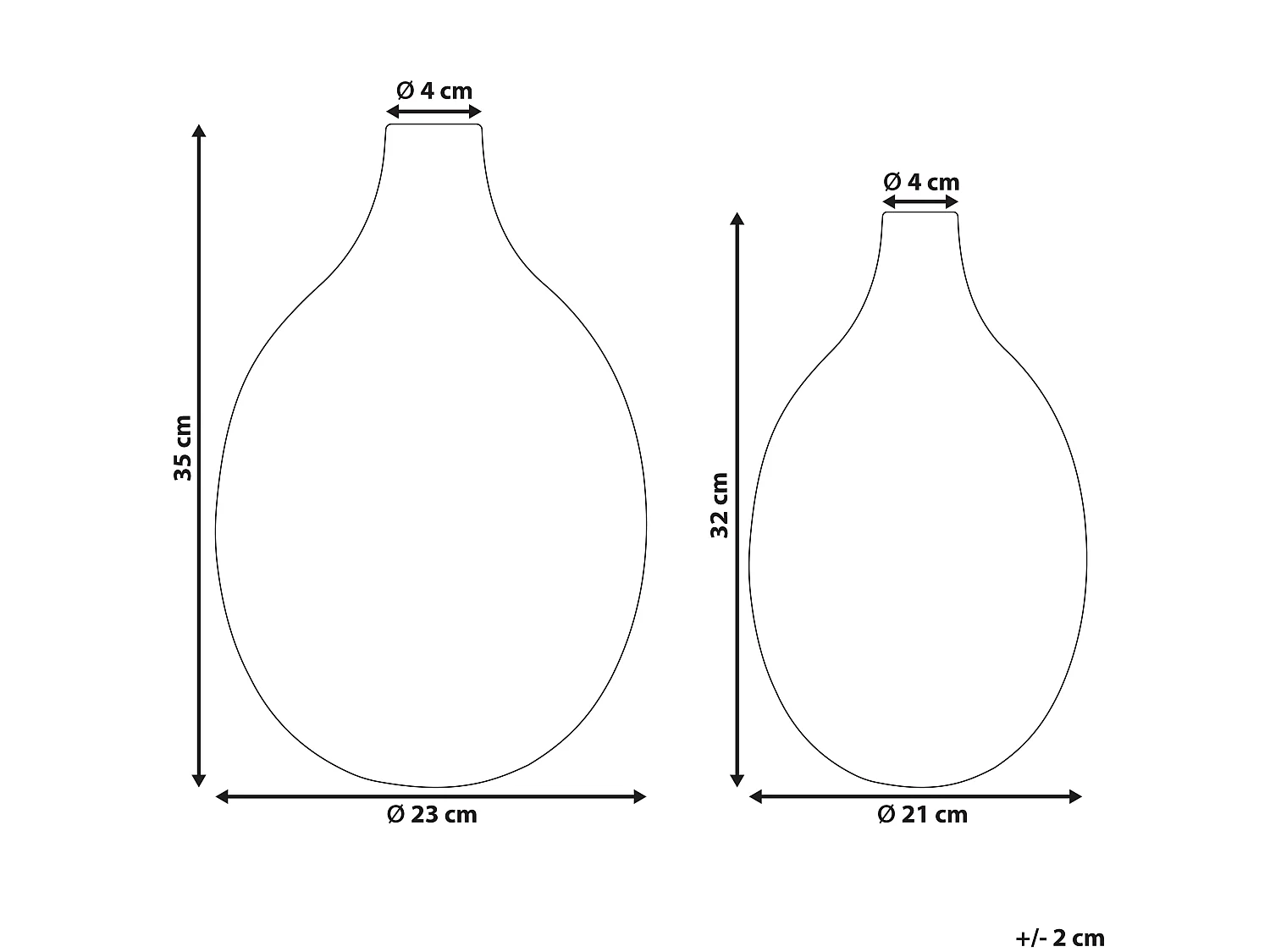 Vase à fleurs MOHENJO Métal 32/35 cm Doré