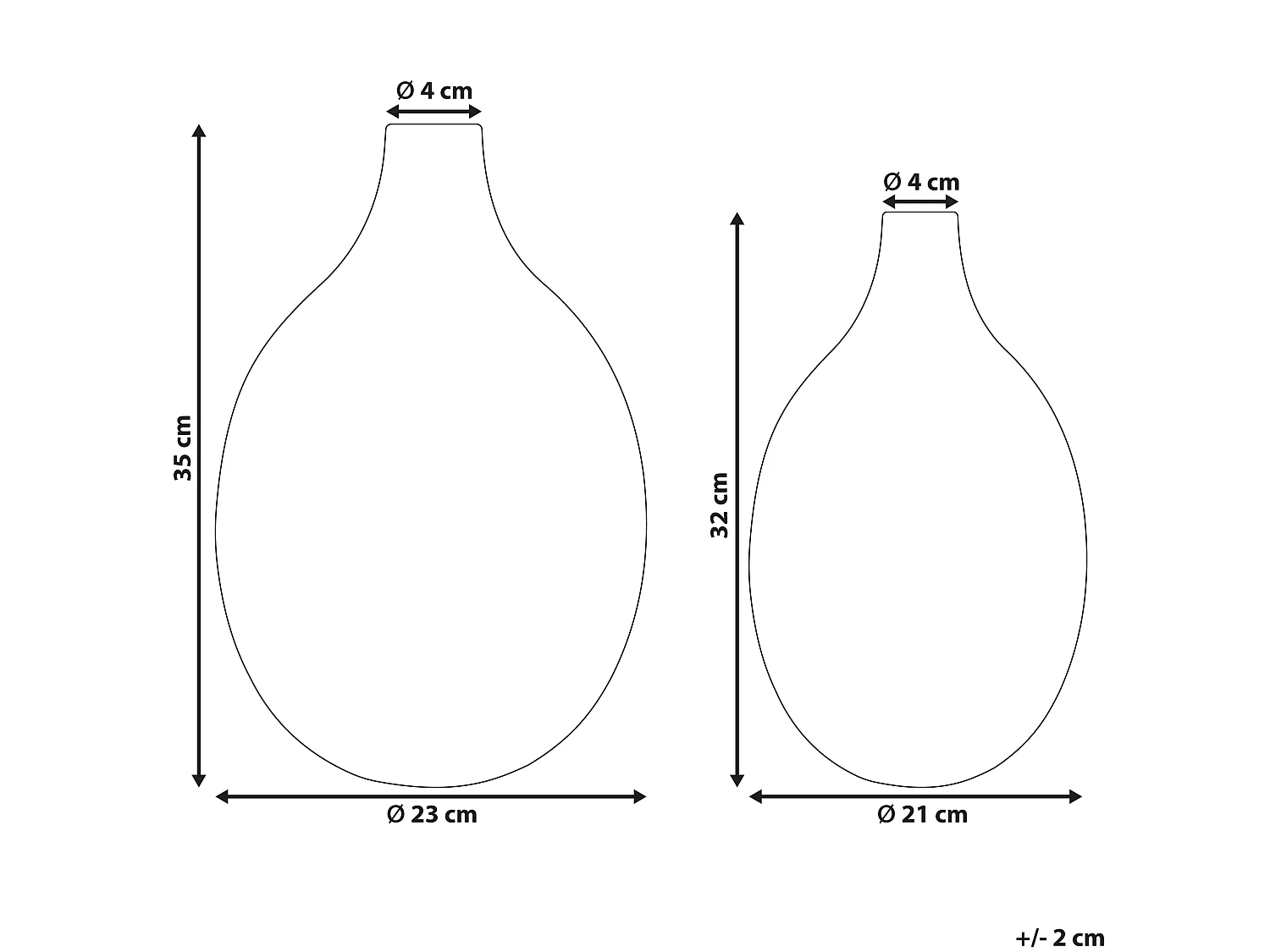 Vase à fleurs MOHENJO Métal 32/35 cm Doré