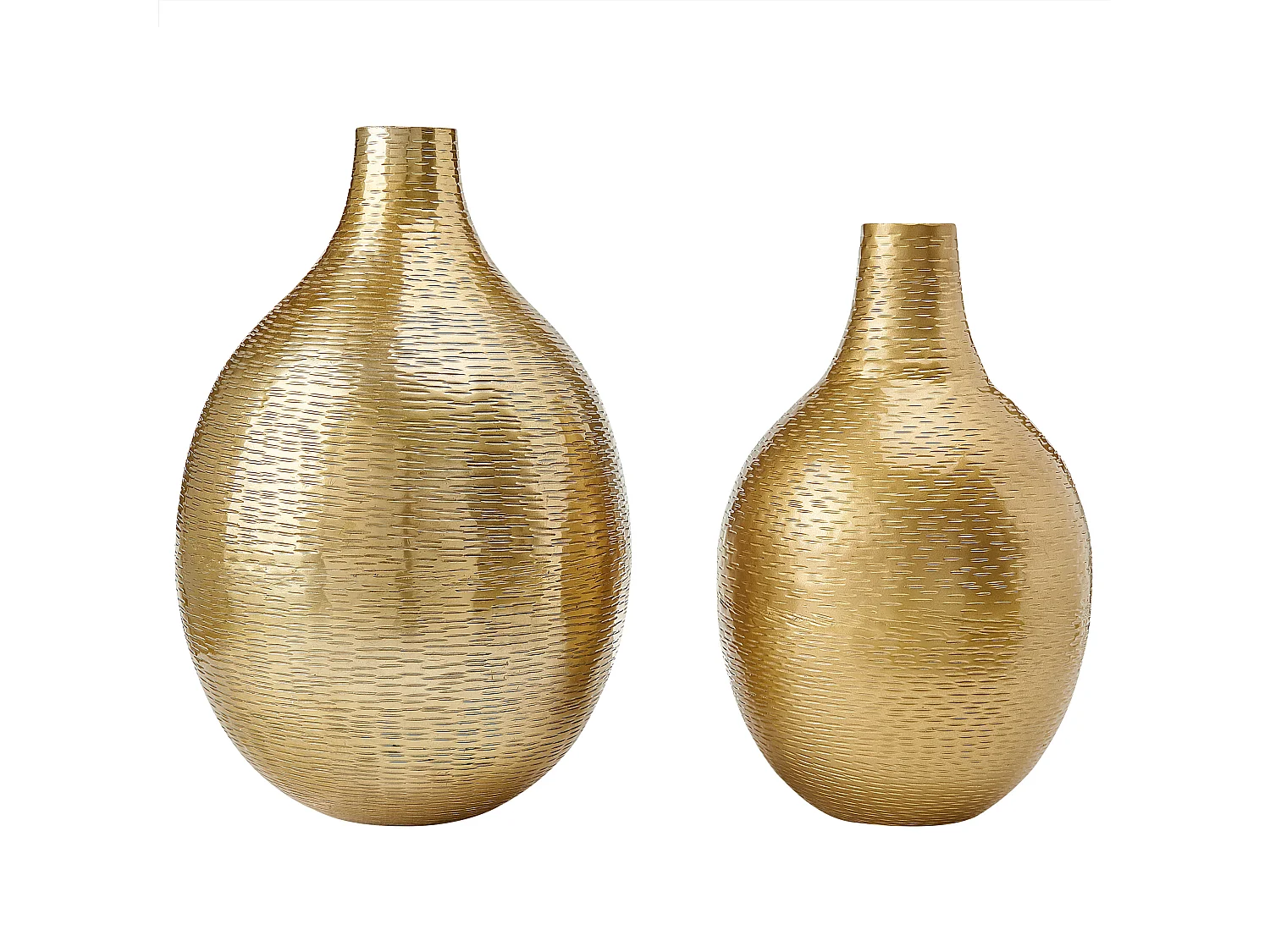 Vase à fleurs MOHENJO Métal 32/35 cm Doré