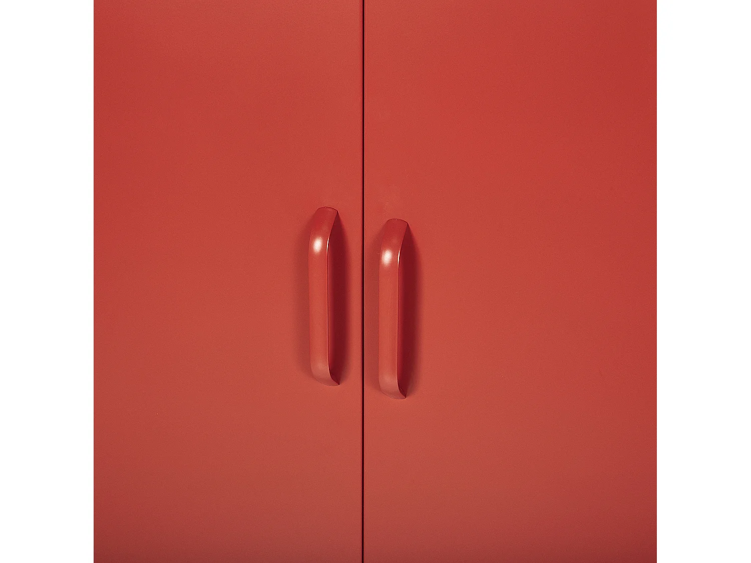 Meuble de rangement VARNA Métal Rouge