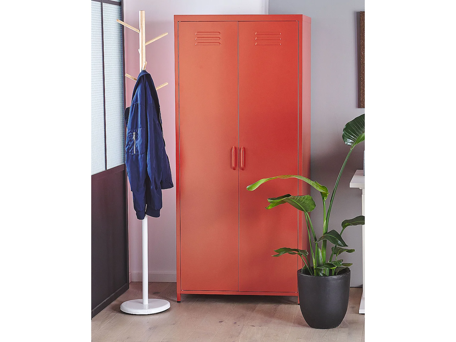 Armoire en acier rouge VARNA
