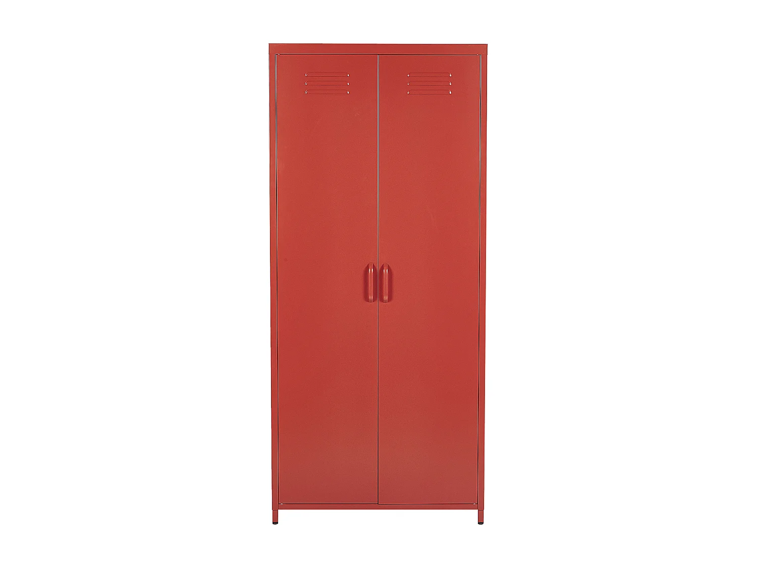 Meuble de rangement VARNA Métal Rouge