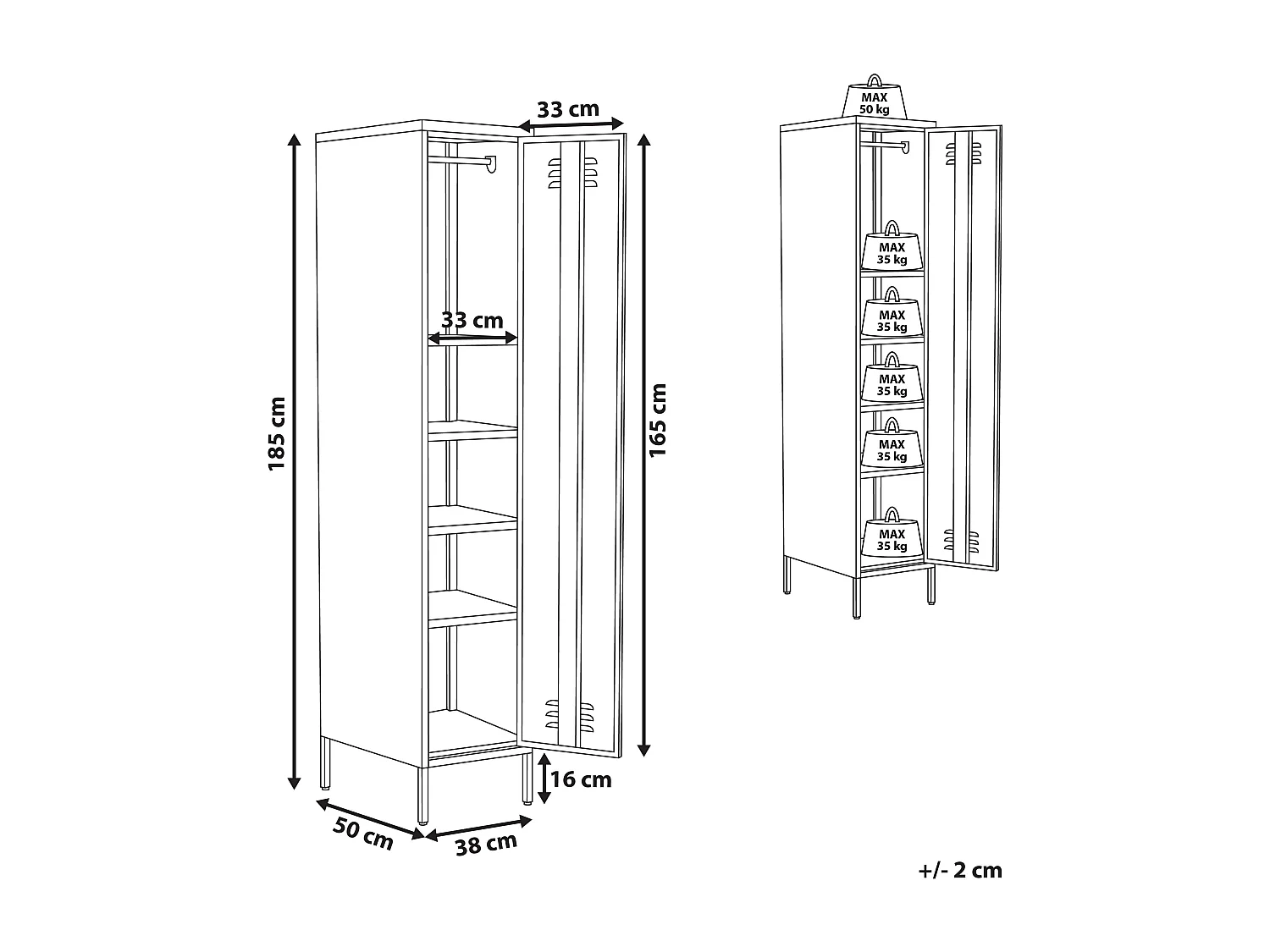 Mueble de oficina FROME Metal Negro