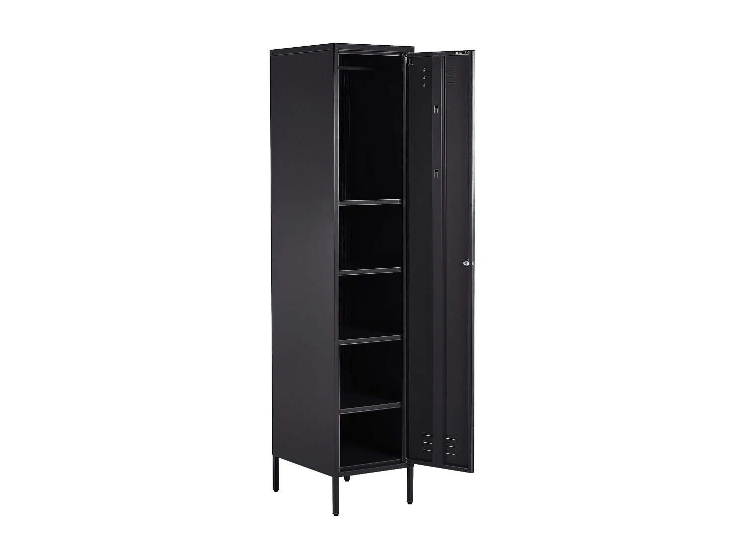 Armoire en acier noir FROME