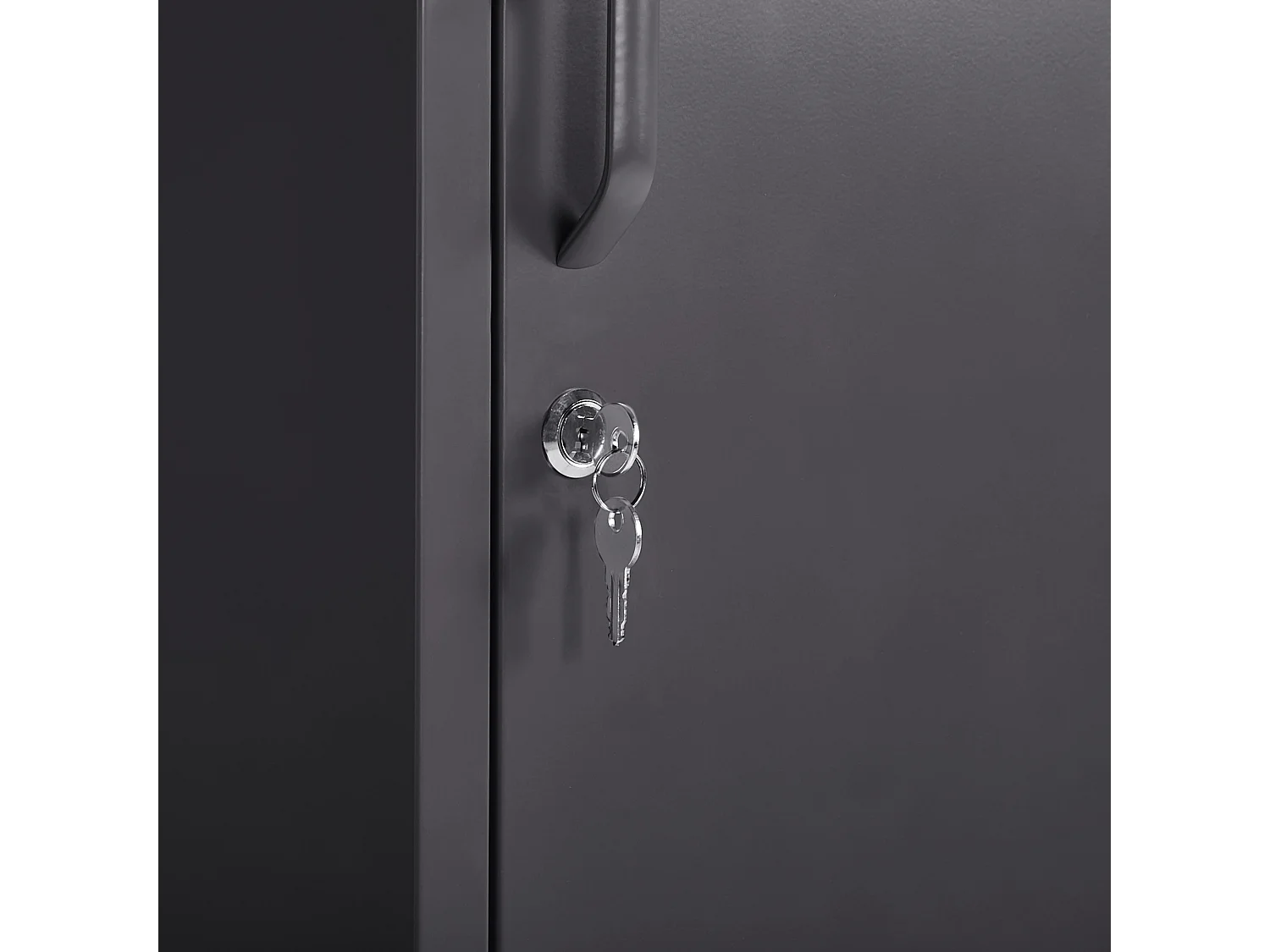 Armoire en acier noir FROME