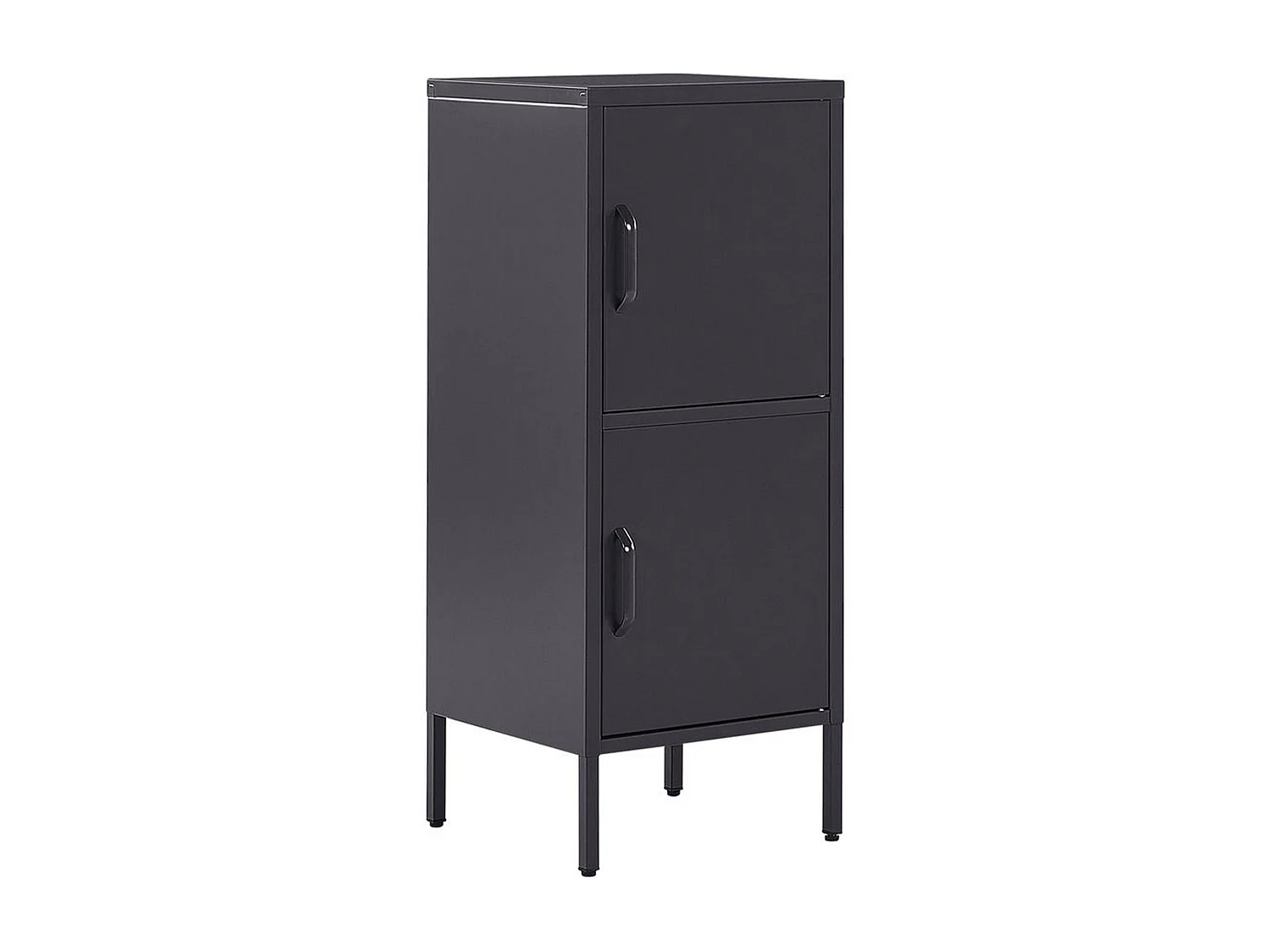Armoire 2 portes en acier noir HURON
