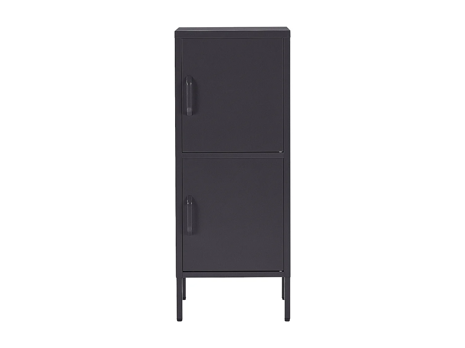 Armoire 2 portes en acier noir HURON
