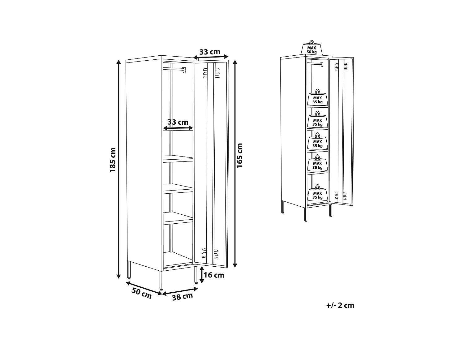 Meuble de rangement FROME Métal Vert clair