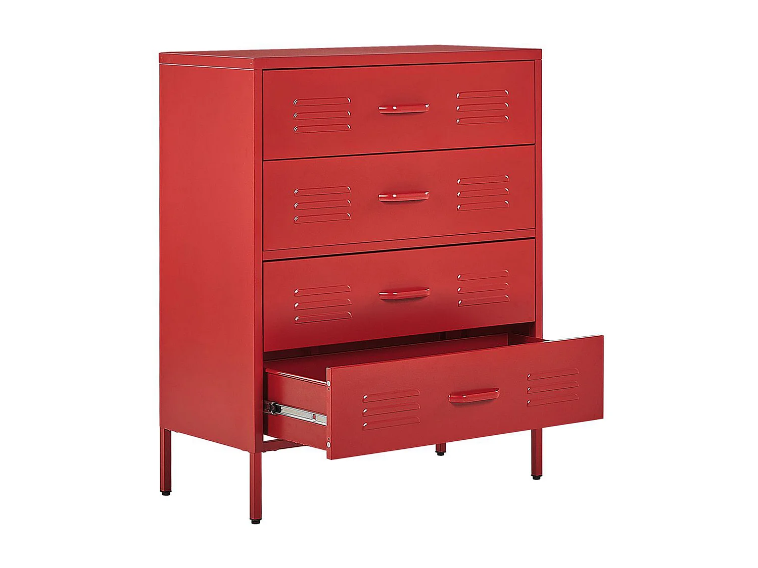 Meuble à tiroirs ENAGO Métal Rouge