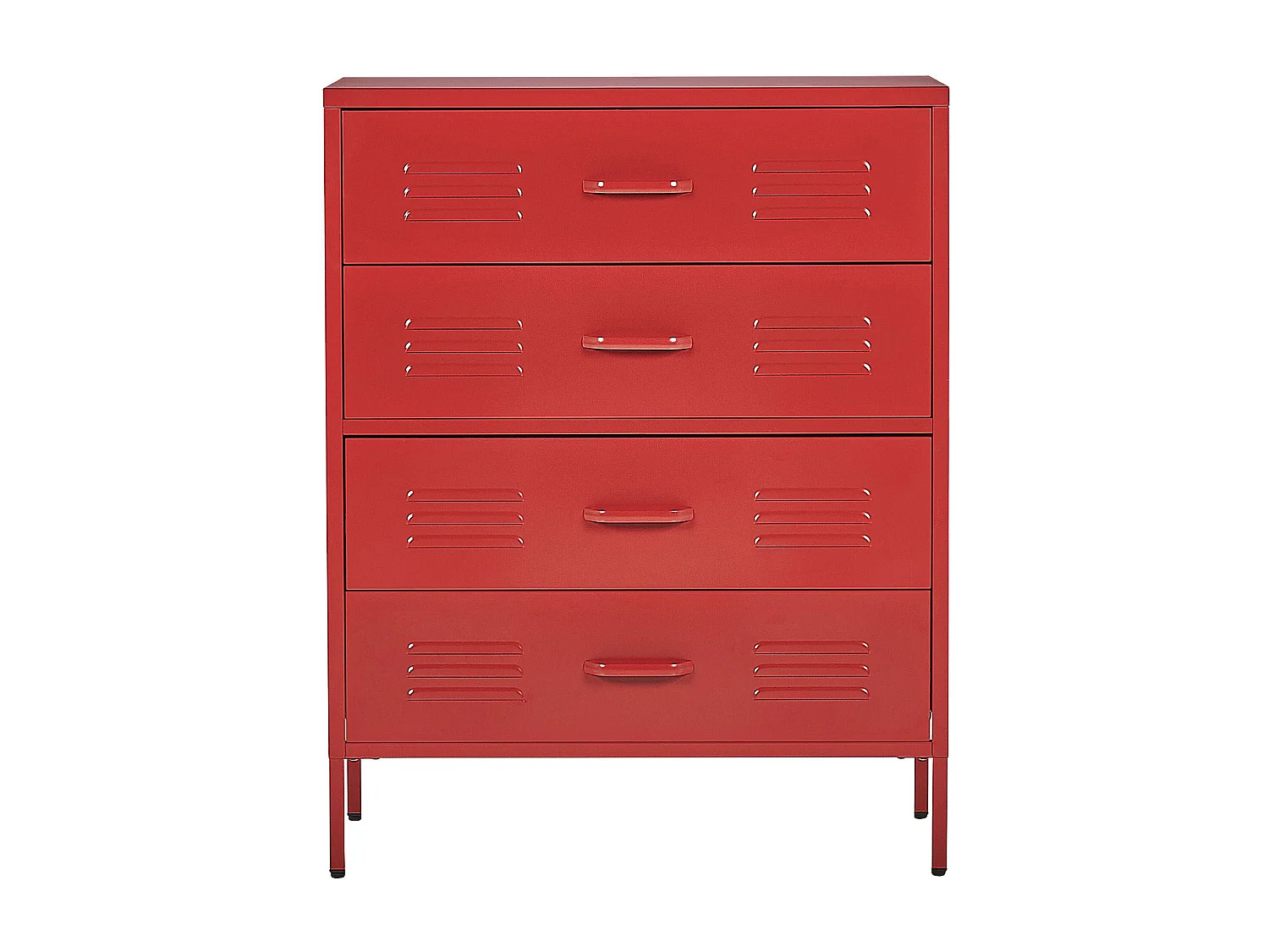 Kommode ENAGO Metall Rot
