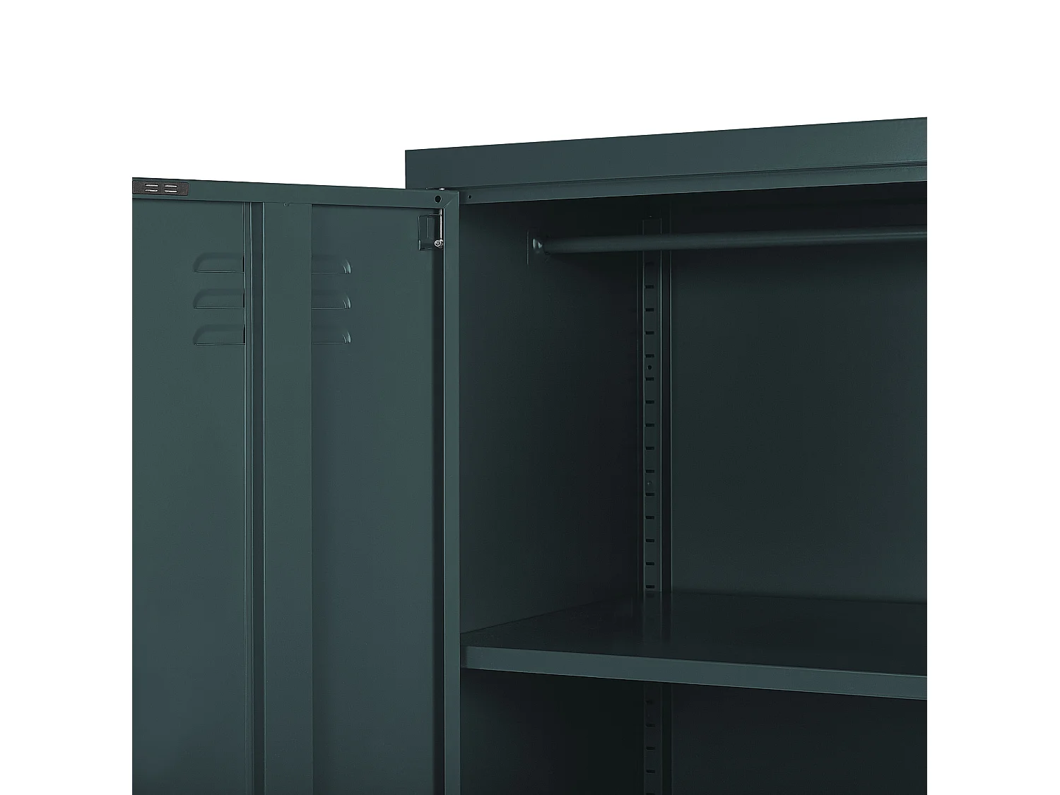 Meuble de rangement VARNA Métal Gris foncé