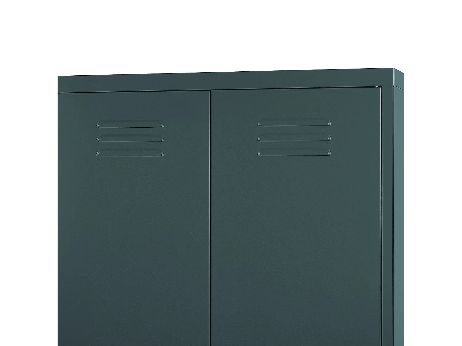 Meuble de rangement VARNA Métal Gris foncé