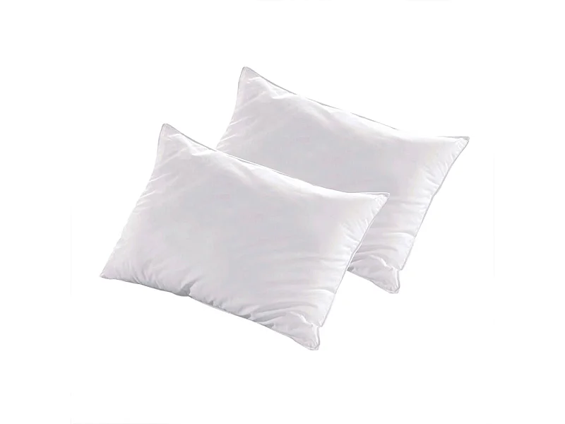 BELLECOUR LITERIE | Lot de 2 oreillers 45x70 cm LUXOTEL | Fibres creuses