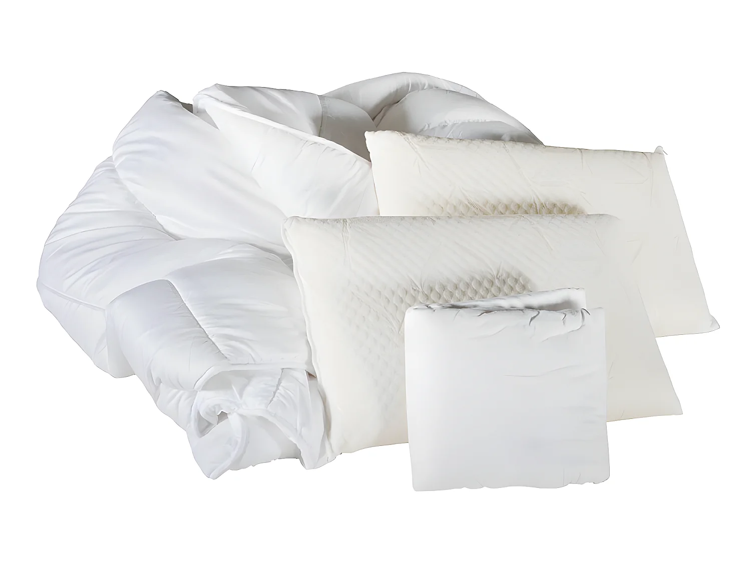 OLYMPE LITERIE | Pack Prêt à dormir KLO 140x190 cm | Matelas Mousse Haute Densité + Sommier + Accessoires