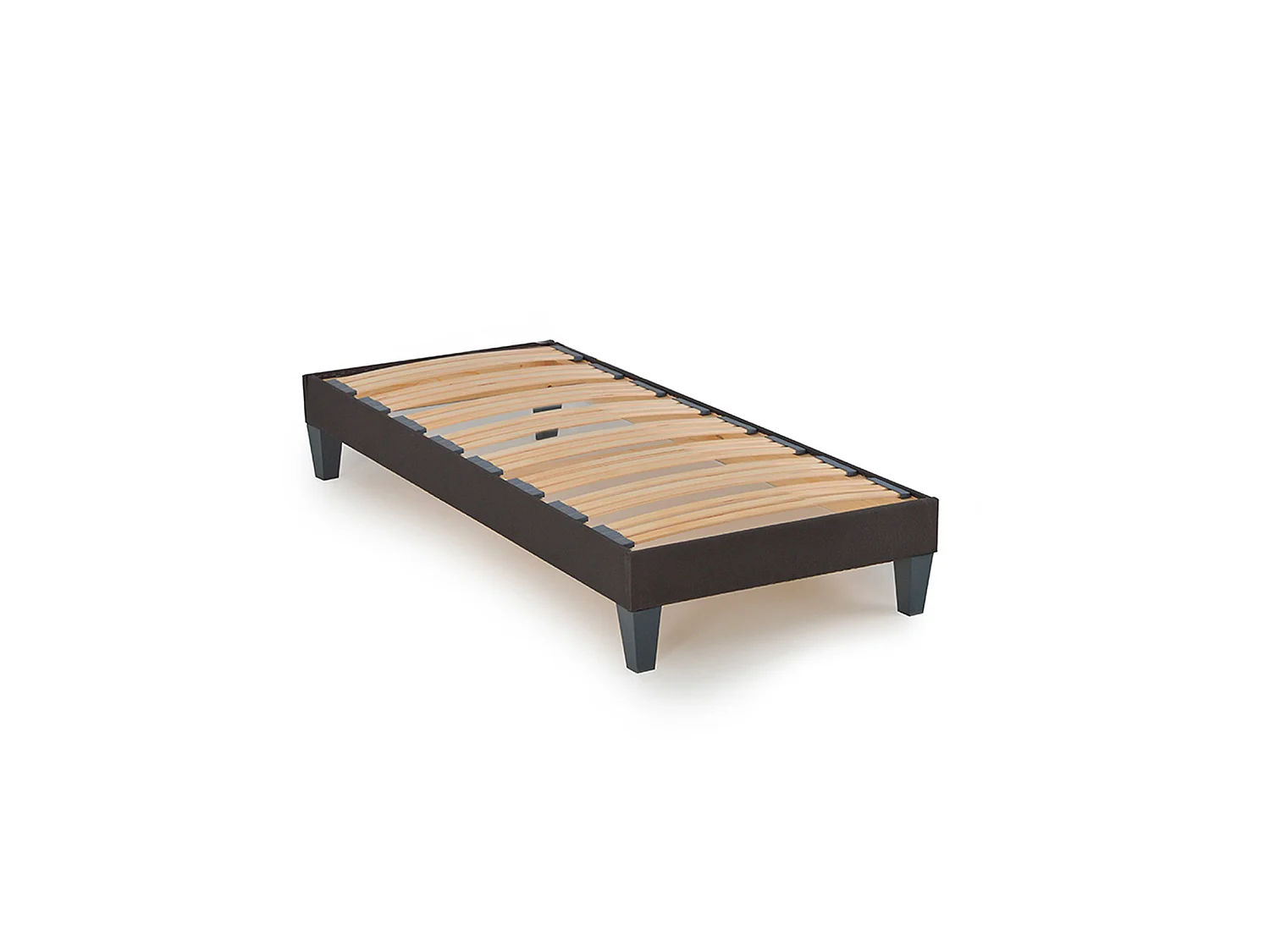 Ensemble matelas ressorts ensachés et sommier en bois