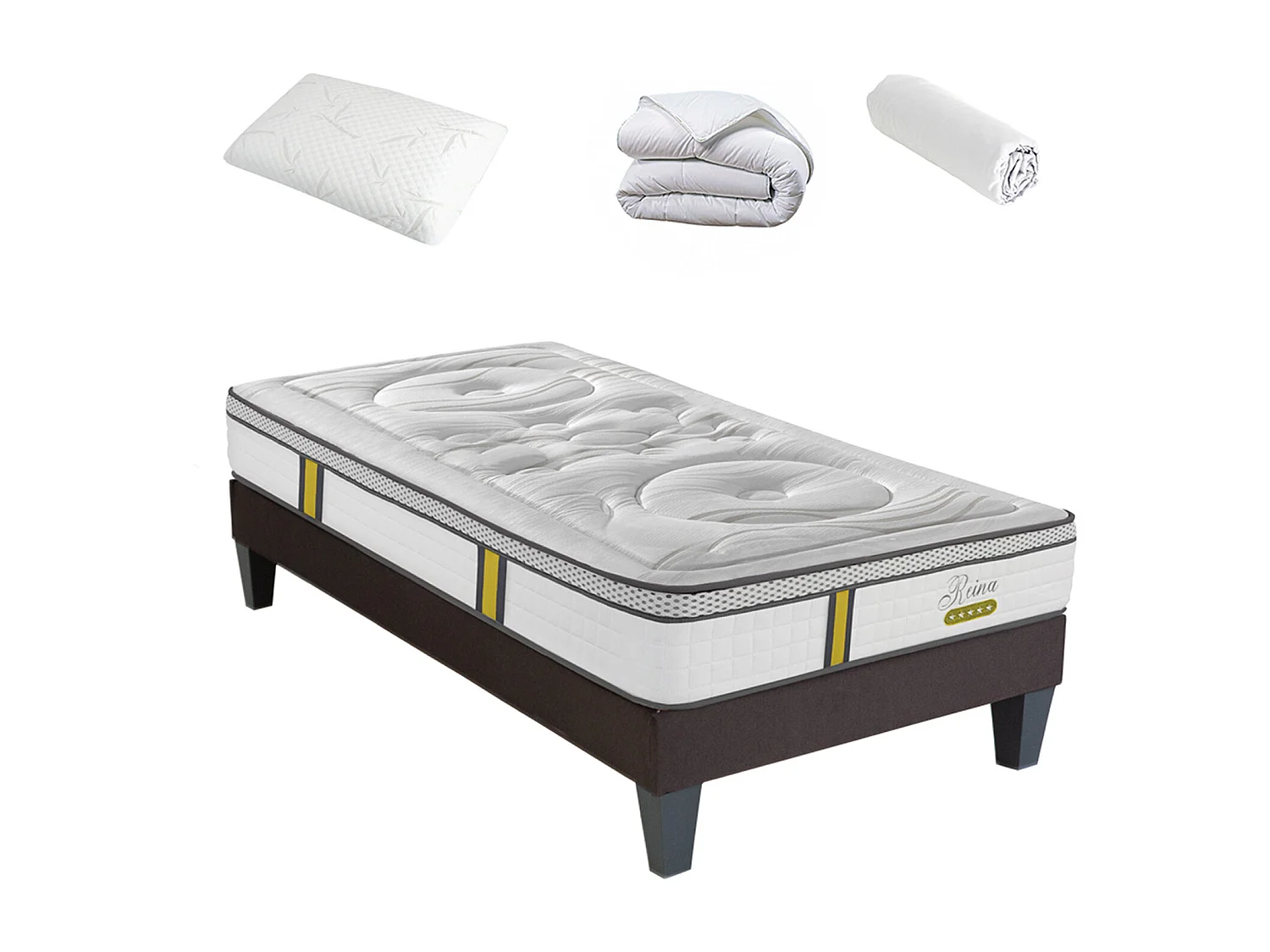Pack Prêt à dormir avec matelas à ressorts ensachés