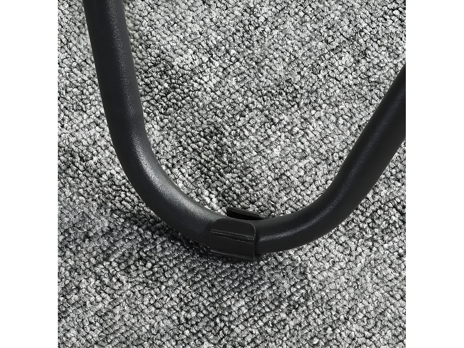 Tavolino di design COLLADO in vetro e metallo nero