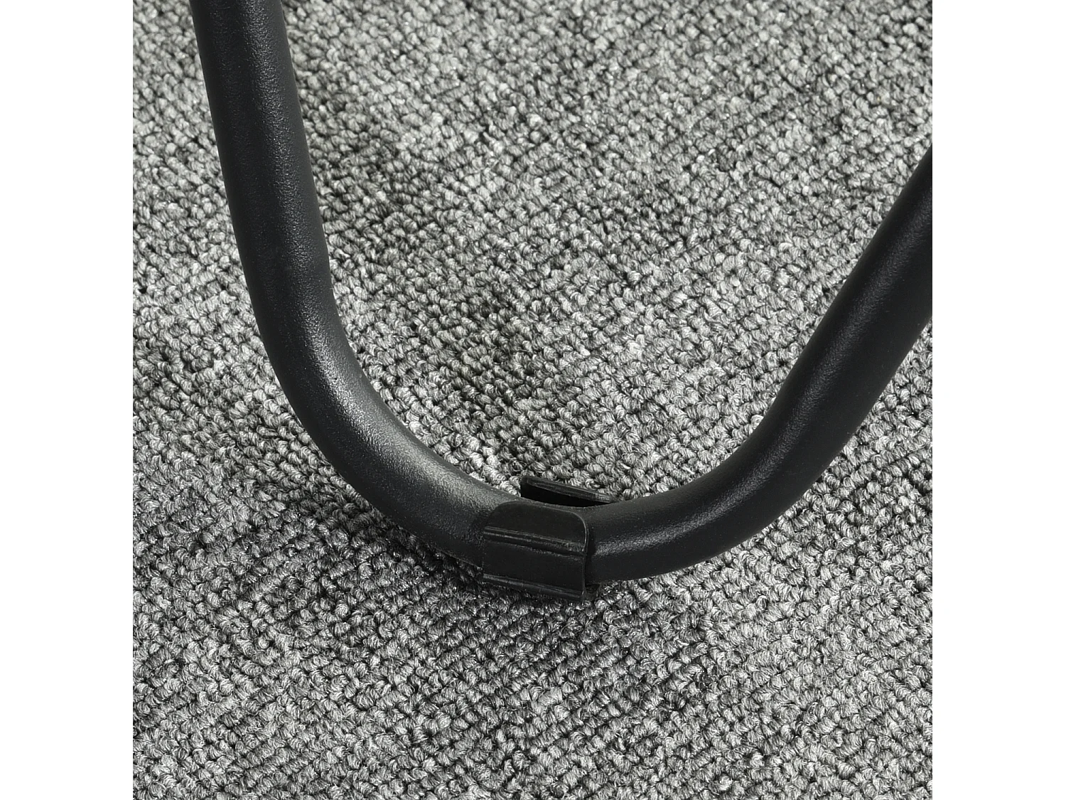 Tavolino di design COLLADO in vetro e metallo nero