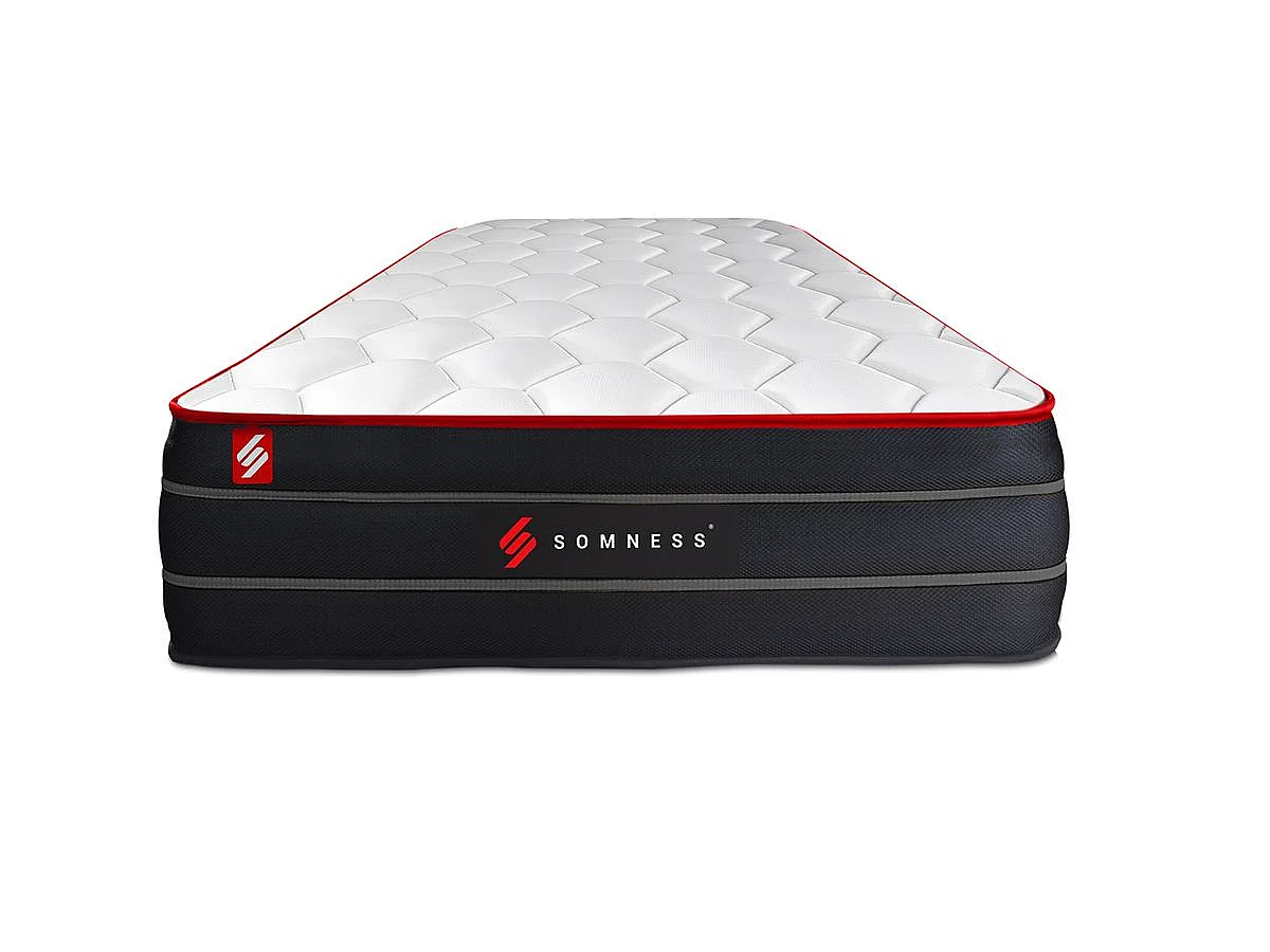 Ensemble sommier + matelas BOOST ressorts ensachés et mémoire de forme 90x200