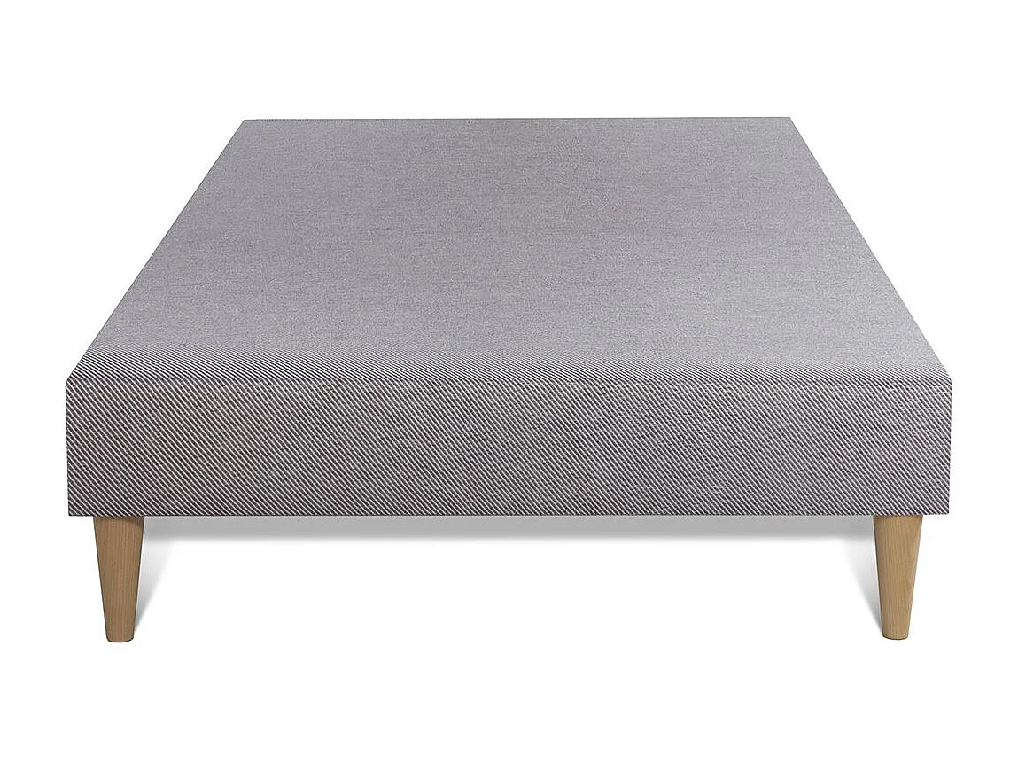 Matelas + sommier gris 90x190 Memo Luxe Ressorts ensachés + mémoire de forme 5 zones de confort MAXI épaisseur